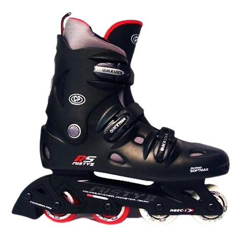 California Pro Misty ii black and red rollerblades