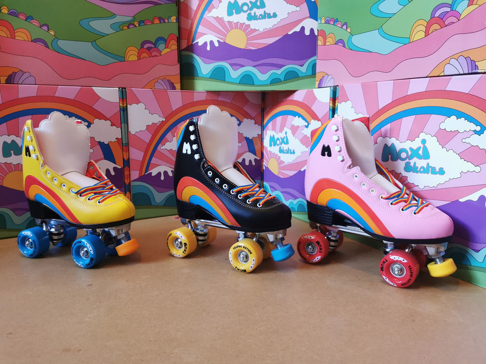 Moxi Rainbow Quad Skates